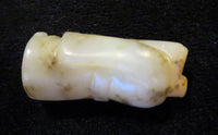 White Jade Chinese Bead Of A Man 17th/18th Century