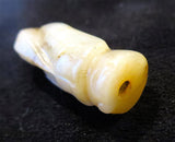 White Jade Chinese Bead Of A Man 17th/18th Century