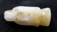 White Jade Chinese Bead Of A Man 17th/18th Century