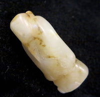 White Jade Chinese Bead Of A Man 17th/18th Century