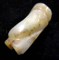 White Jade Chinese Bead Of A Man 17th/18th Century