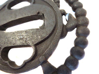 TSUBA Iron 18th CENTURY PROVENANCE Joly SIGNED MICHISADA - DOTEI