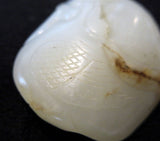 White Jade Antique Pendant Swan