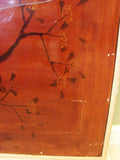 Bone (Ox) & Mother Of Pearl Panel Lacquer Antique