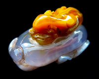 Agate Mouse On A Lilly Pad