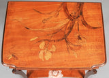 Art Nouveau Marquetry Inlay Wood Desk French Gallé