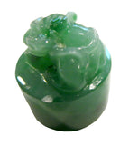 Apple Green Jadeite Seals - 3 Pieces