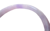 Lavender Jadeite Pair Bangle Bracelets Translucent