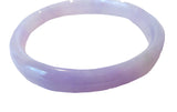 Lavender Jadeite Pair Bangle Bracelets Translucent