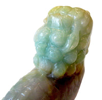 Jadeite Lavender & Apple Green Lion - Qing