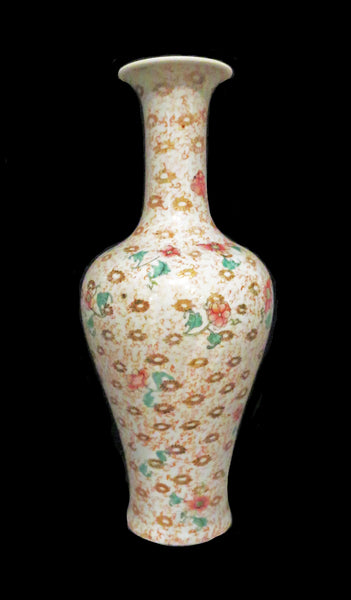 Mille-Fleur Multi-Colored Flowers Porcelain Vase