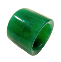 Peking Glass Imperial Green Thumb/Archer Ring Qing