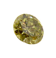 Grayish-Green Round Natural Fancy Diamond