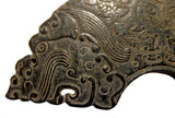 Pair Archaic Jade Dragon Huang Zhou Dynasty Plaques