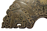 Pair Archaic Jade Dragon Huang Zhou Dynasty Plaques