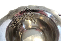 Silver And Enamel Cup Flower Design Signed