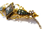 Micro Mosaic Gold Brooch Antique Italian