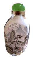 Interior Painted Snuff Bottle Antique Glass Signed