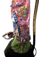 Quan Yin Chinese Porcelain Antique Multi-Color Enamel Figure