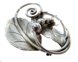 Georg Jensen Sterling Brooch Signed