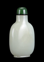Snuff Bottle White Jade
