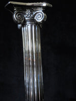 English Sterling Silver Candlesticks Corinthian Style George III 1760