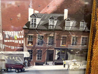 Miniature Painting Of A Warehouse By J. Platt Circa 1920