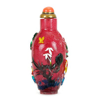 Peking Glass Overlay Snuff Bottle