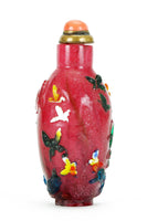 Peking Glass Overlay Snuff Bottle