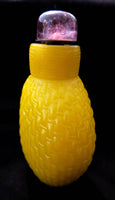 Imperial Yellow Snuff Bottle Basket Weave Pink/Red Tourmaline Top
