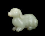 White/Celadon Jade Dog 18th Century