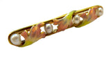 Enamel 14K Art Nouveau Brooch Natural Pearls Signed Henry Blank