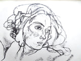 Egon Schiele Female Nude Print/Drawing - Stehender weiblicher Akt.