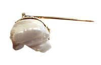 Freshwater Pearl Nugget Stickpin 14K Yellow Gold Vintage