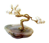 Pearl 14K Gold Agate Miniature Tree