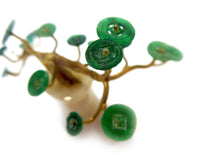Jadeite - Imperial Green 14K Gold Agate Miniature Tree