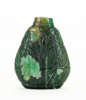 Emerald Mughal Snuff Bottle