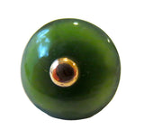 Jadeite & Gold Imperial Green Antique Buttons/Studs