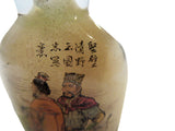 Inside Painted Snuff Bottle Antique Glass Signed