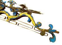 Kingfisher Feather Silver Gilt Spoon Dragon Phoenix 19th Century