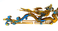 Kingfisher Feather Silver Gilt Spoon Dragon Phoenix 19th Century