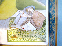 Indian Miniature Painting Two Woman 18th/19th Century