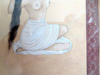 Indian Miniature Painting Nude Woman 18th/19th Century