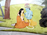 Indian Miniature Painting Man And Woman By River 18th/19th Century