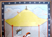 Indian Miniature Painting Man Woman And Servant 18th/19th Century
