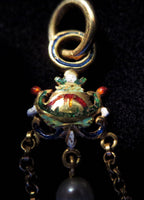 Cameo Gold And Enamel Mounted Pendant Renaissance