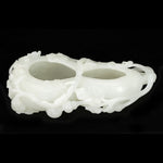 White Jade Double Gourd Brush Washer Coupe